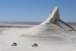 8ウスチュルト台地 ドゥズバイル塩湖 ~カシャグン油田 カザフスタン